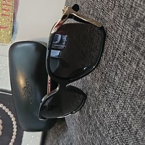 Black Oversized Horse And Carriage Sunglasses COACH